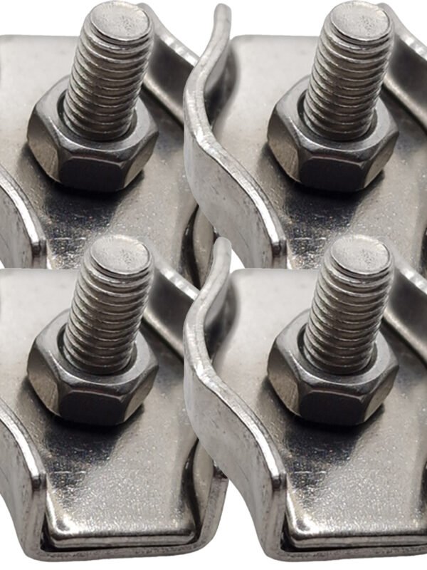 Simplex Wire Clamp — A4 316 Marine Stainless Steel Pack