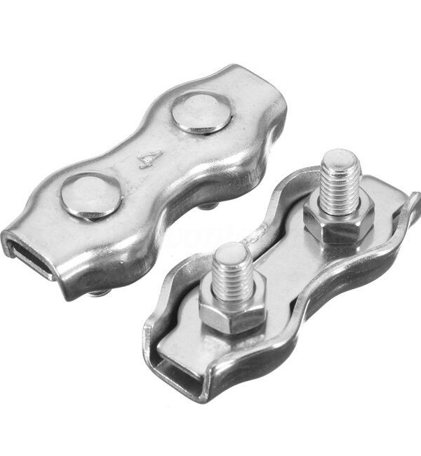 Duplex Wire Clamps — A4 316 Marine Stainless Steel Pack